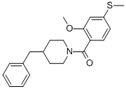 349087-34-9,JX401,JX401;1-[2-Methoxy-4-(methylthio)benzoyl]-4-benzylpiperidine;1-[2-Methoxy-4-(methylthio)benzoyl]-4-(phenylmethyl)piperidine